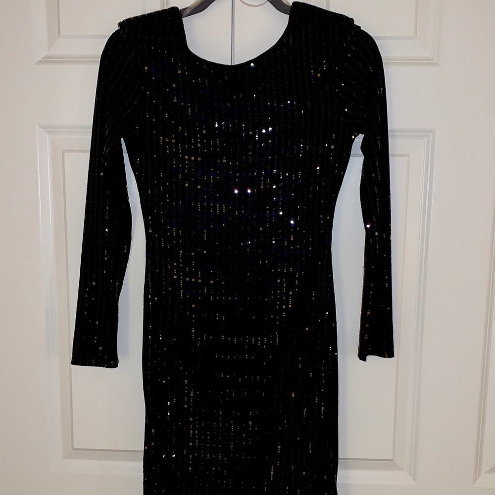 Midi length sequined dress!  Great stretch. - Picture 3 of 7